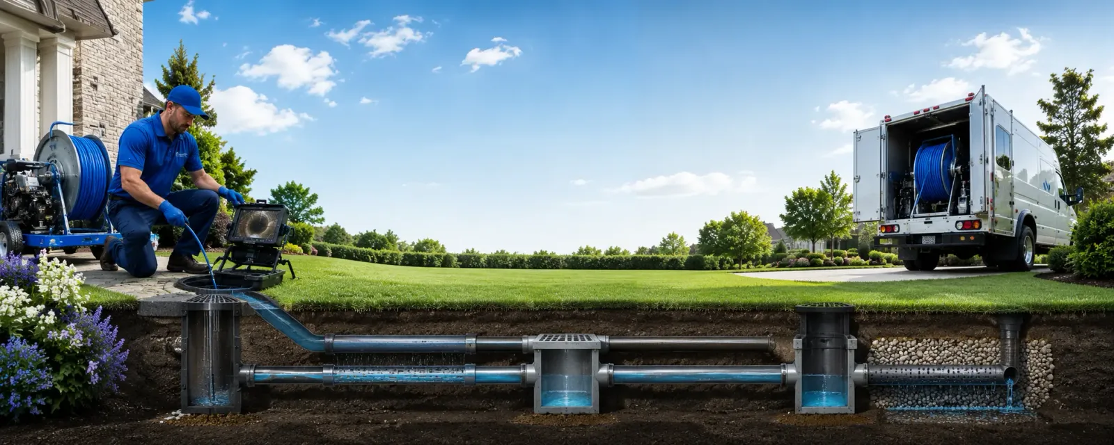Outdoor drain cleaning information for La Crosse, IN